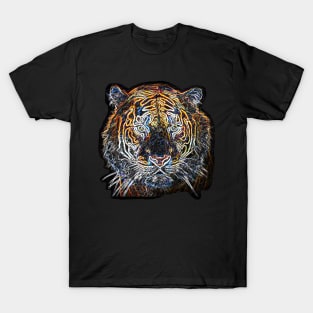 Tiger Head Electric Silhouette 02 T-Shirt